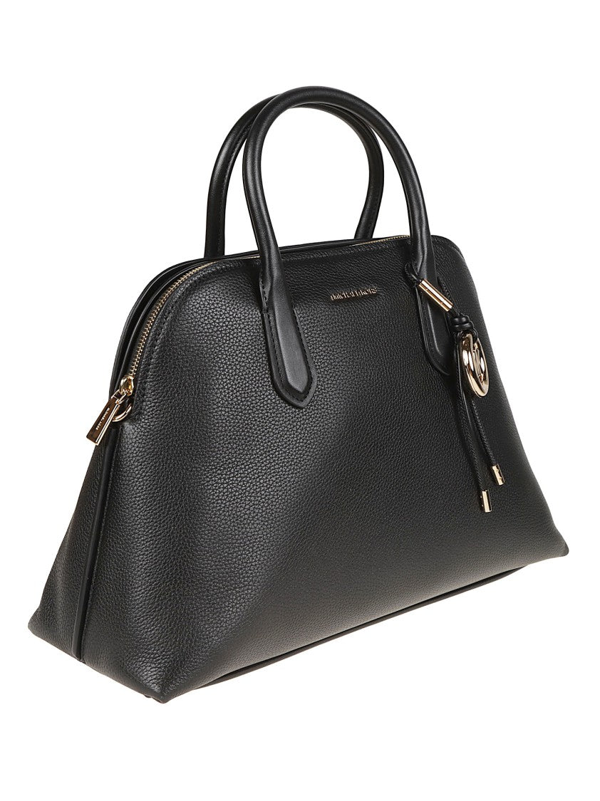 Michael Kors Large Freddie Dome Pebbled Leather Satchel