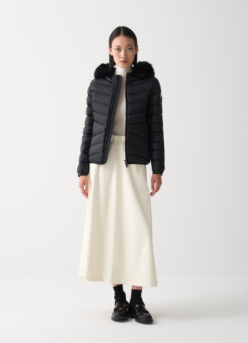 Colmar Originals Quilted Jacket With Synthetic Fur Trim