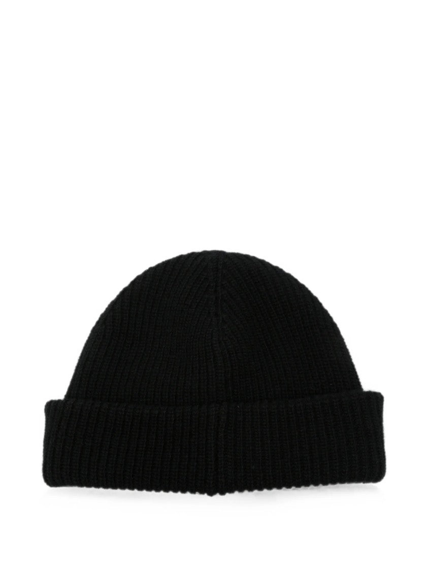 Balenciaga Ribbed Knit Wool Beanie Hat