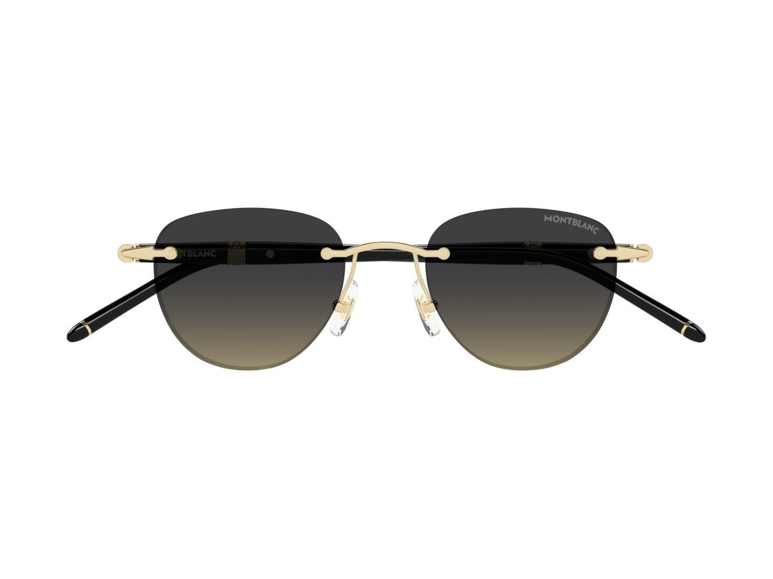 Montblanc Gold Mb0412s Gradient Rimless Sunglasses
