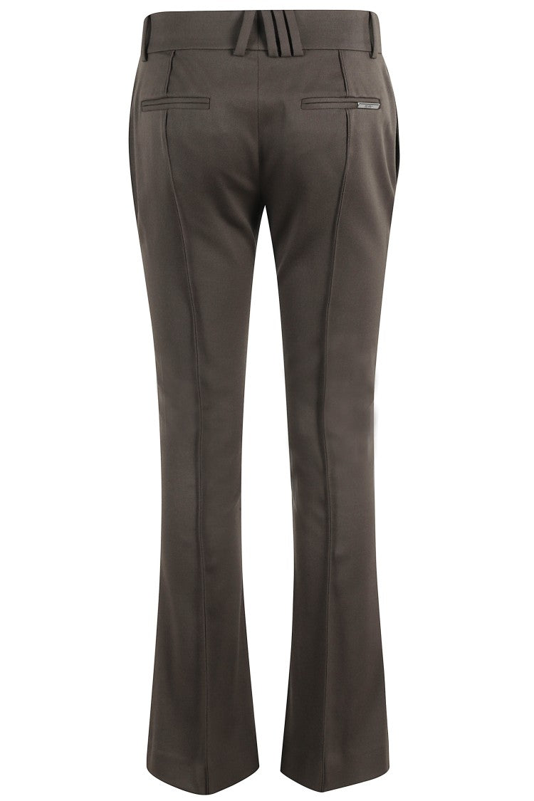 The Attico Tailored Brown Pants With Concealed Closure