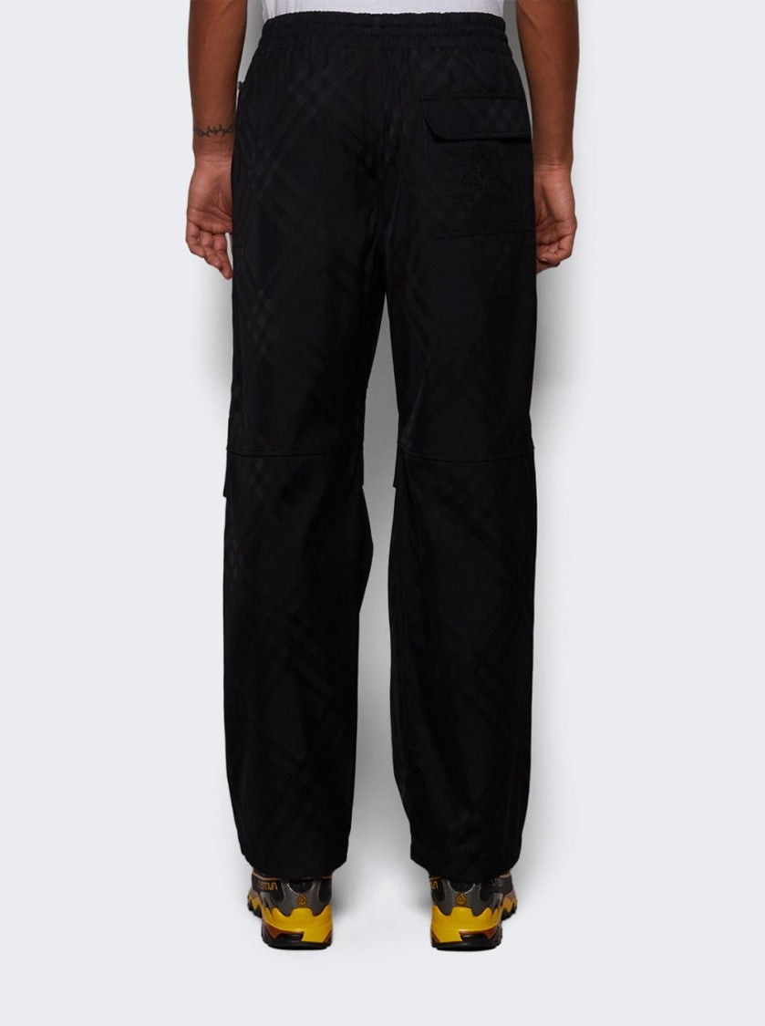 Burberry Nylon Cargo Trousers Black Ip Check