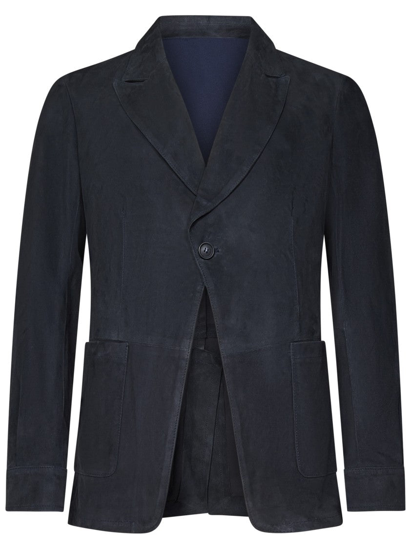 Franzese Collection Single-Breasted Midnight Blue Jacket