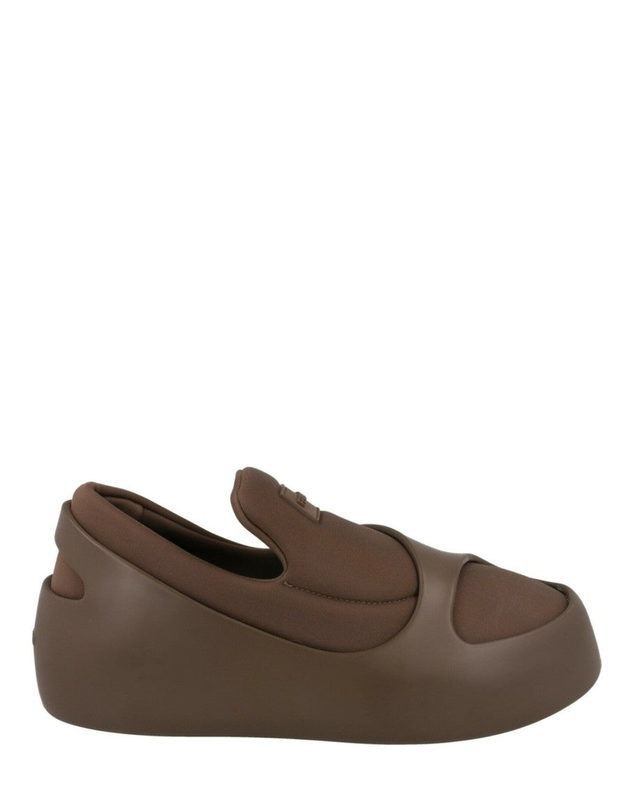 Ferragamo Lunar Paneled Slip-On Sneakers