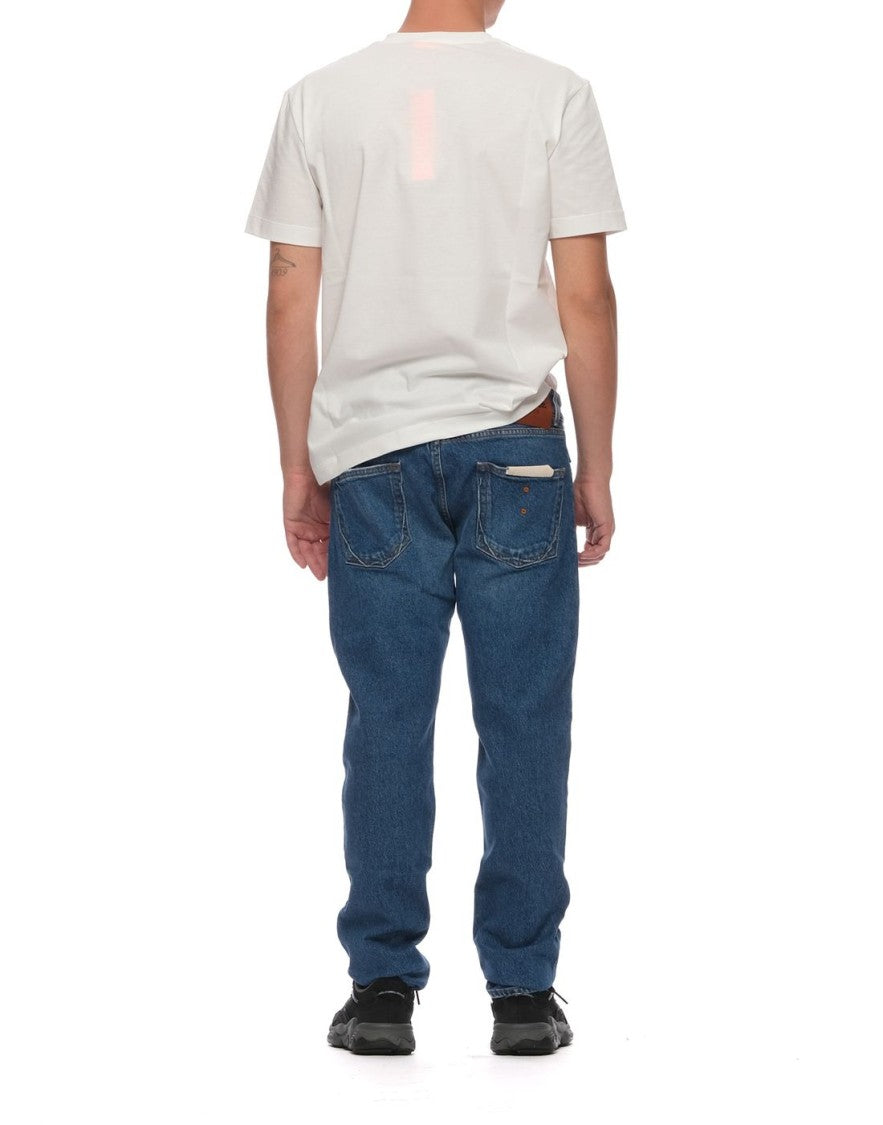 Blauer Garment-Dyed Cotton Denim Five-Pocket Jeans