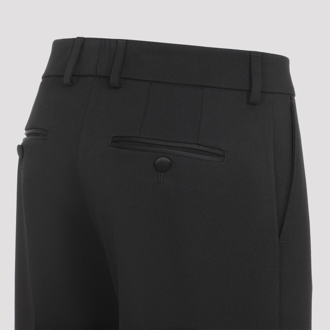 Dolce & Gabbana Straight Trousers With Wool-Silk Blend And Tailored Fit