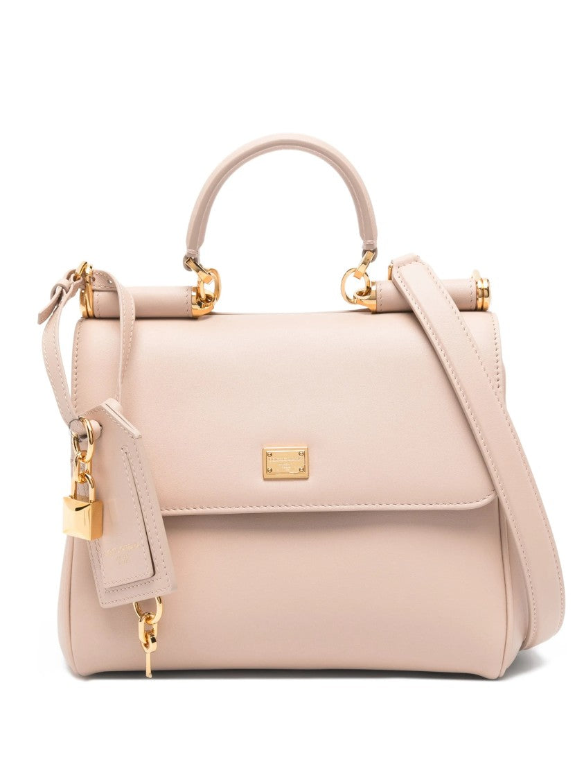 Dolce & Gabbana Neutrals Vit. Plonge Structured Leather Handbag