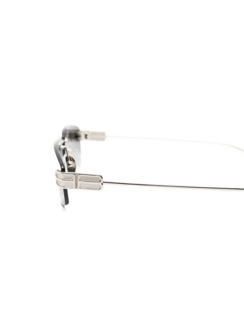 Balenciaga Grey Occhiali Rimless Rectangular Sunglasses