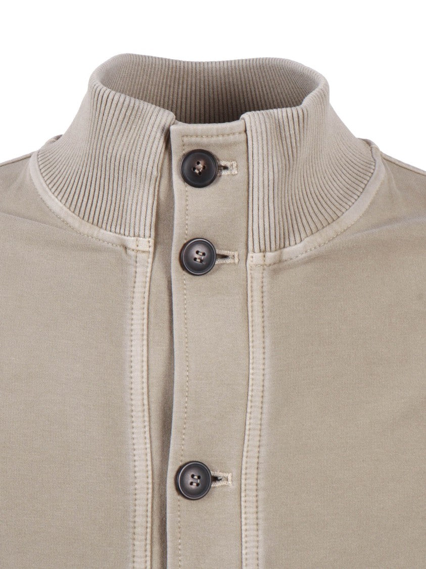Circolo 1901 Ribbed Collar Button Casual Jacket