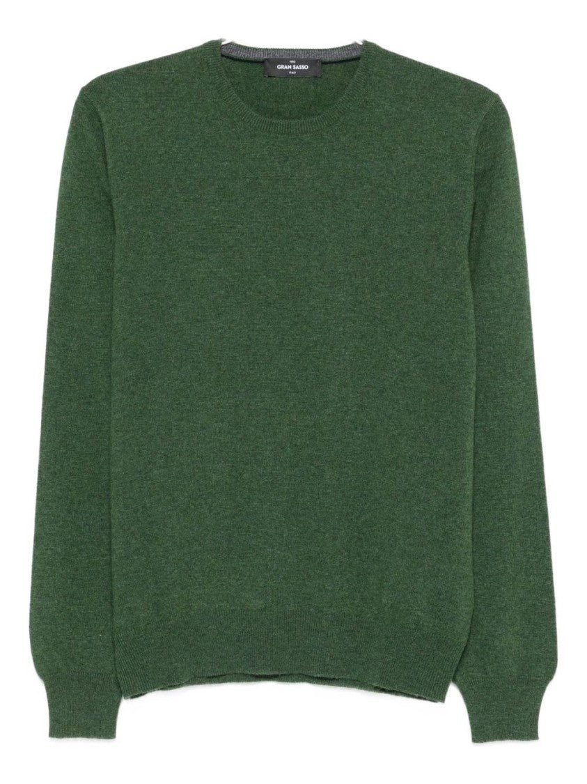 Gran Sasso Classic Knit Sweater In Lush Green