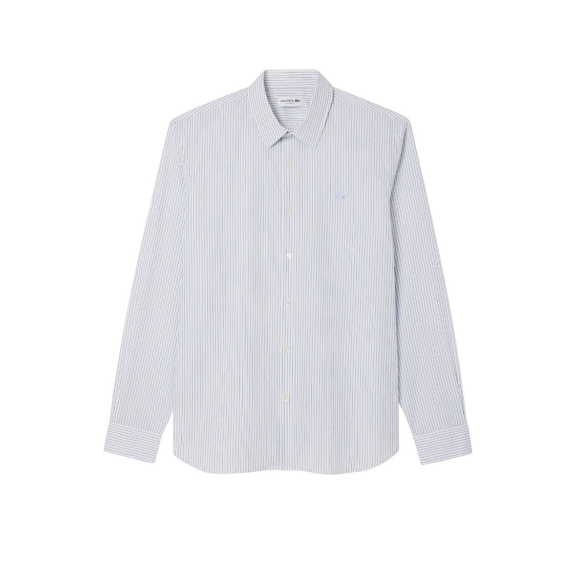 Lacoste Cotton Poplin Shirt With Stiffened Collar