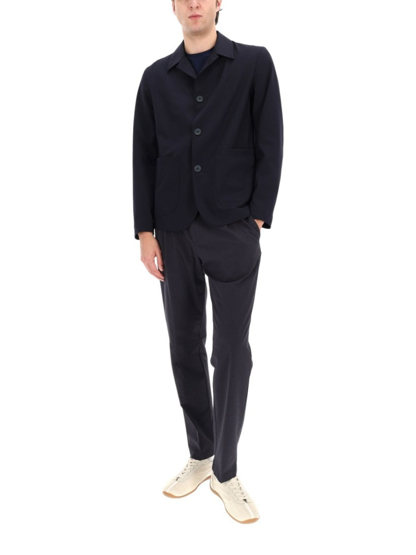 Herno Matte Tailored Polyester Straight-Leg Pants