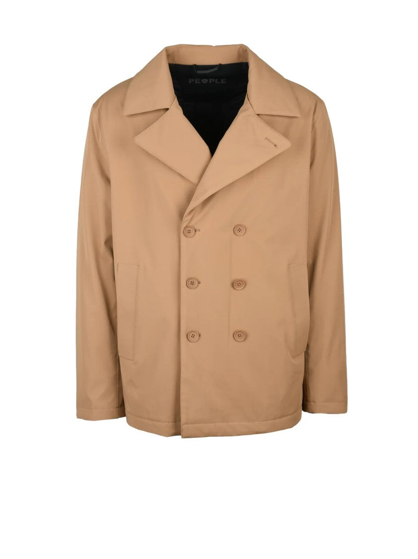 People Of Shibuya Beige Agordo Peacoat