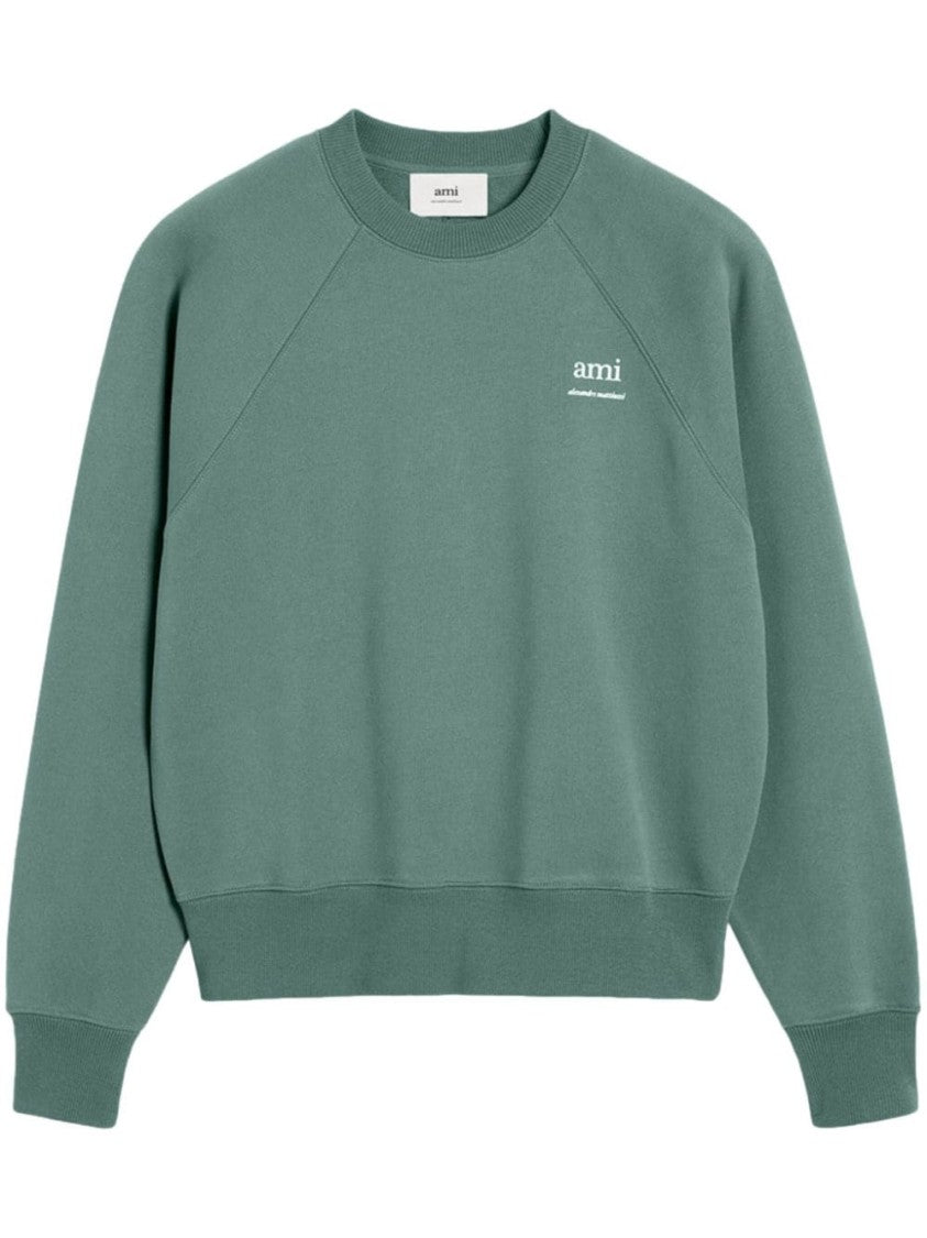 Ami Relaxed-Fit Crewneck Sweatshirt With Raglan Sleeves