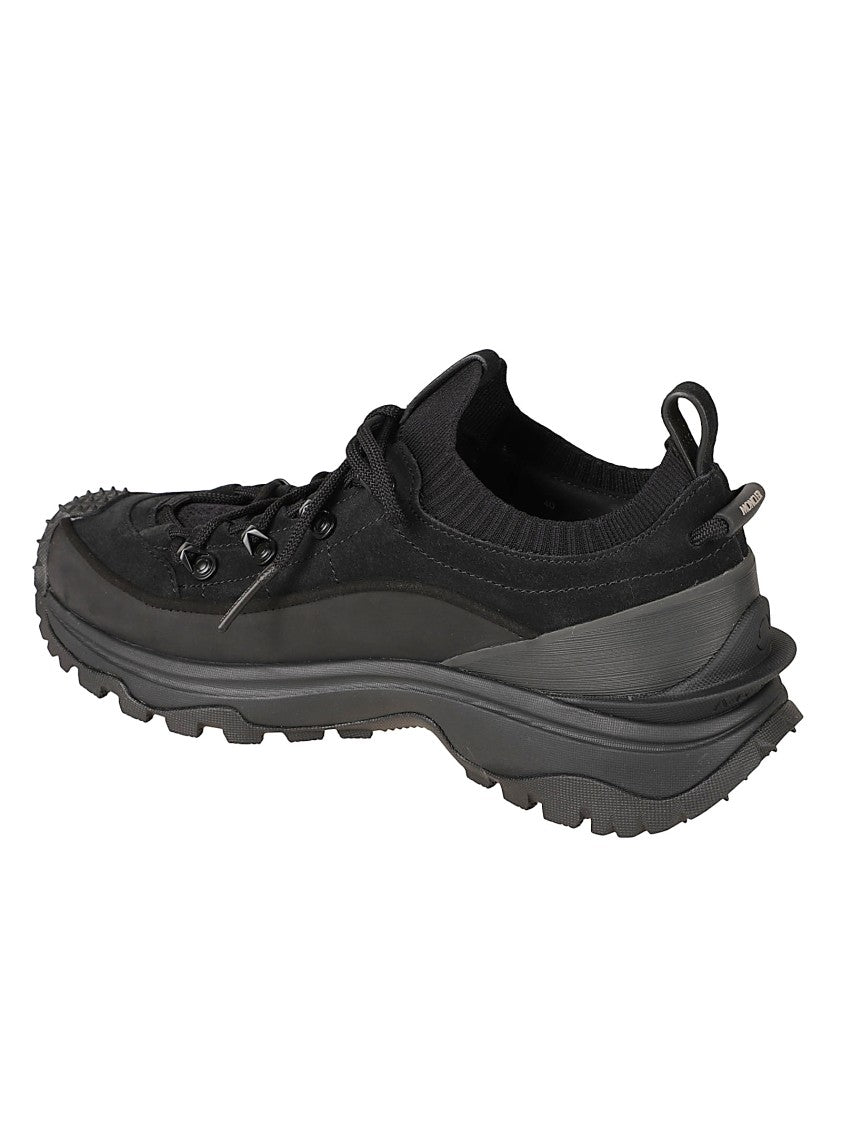 Moncler Low-Profile Sneakers With Textured Sole And Sock-Like Upper