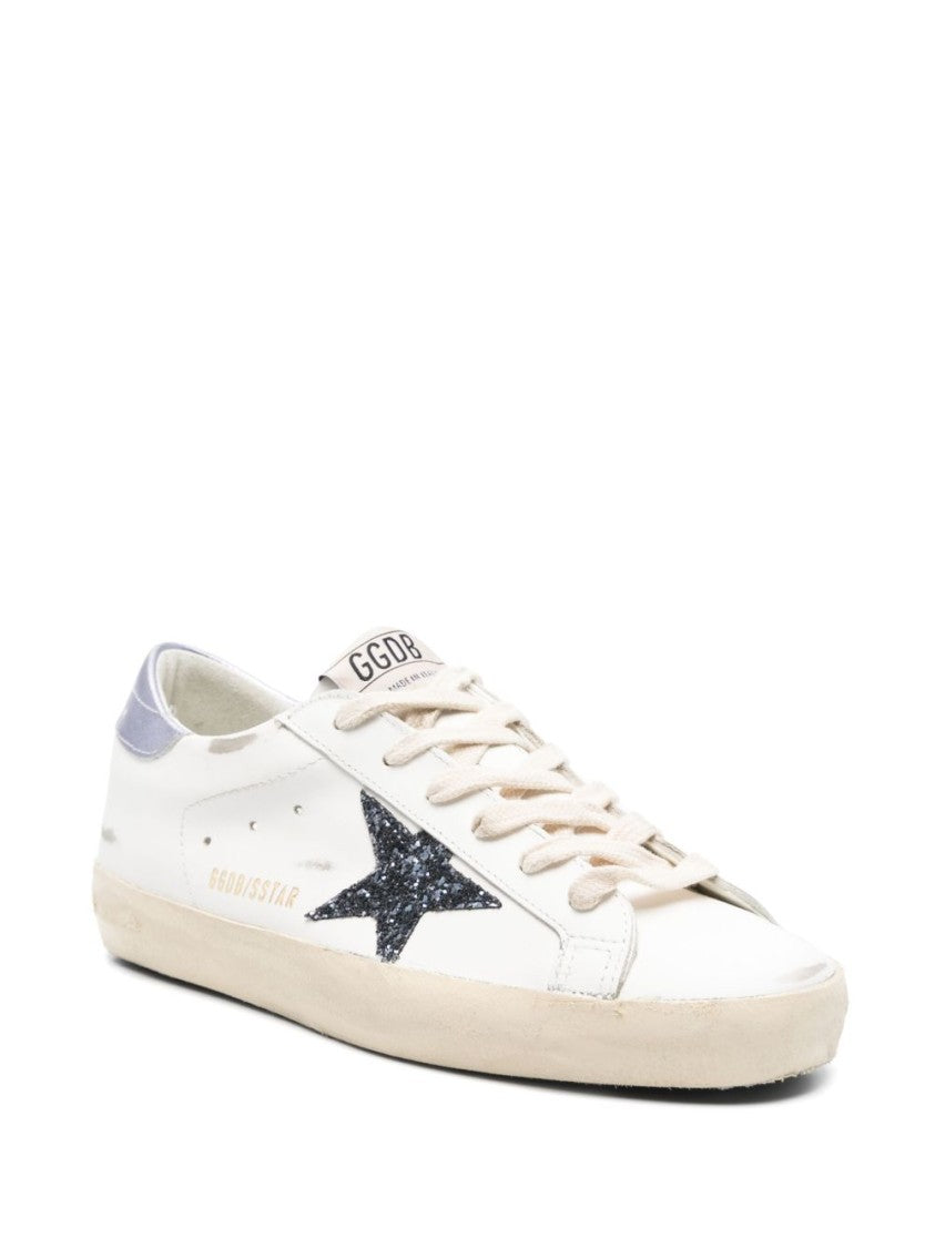 Golden Goose Super Star Sneakers With Glitter Star