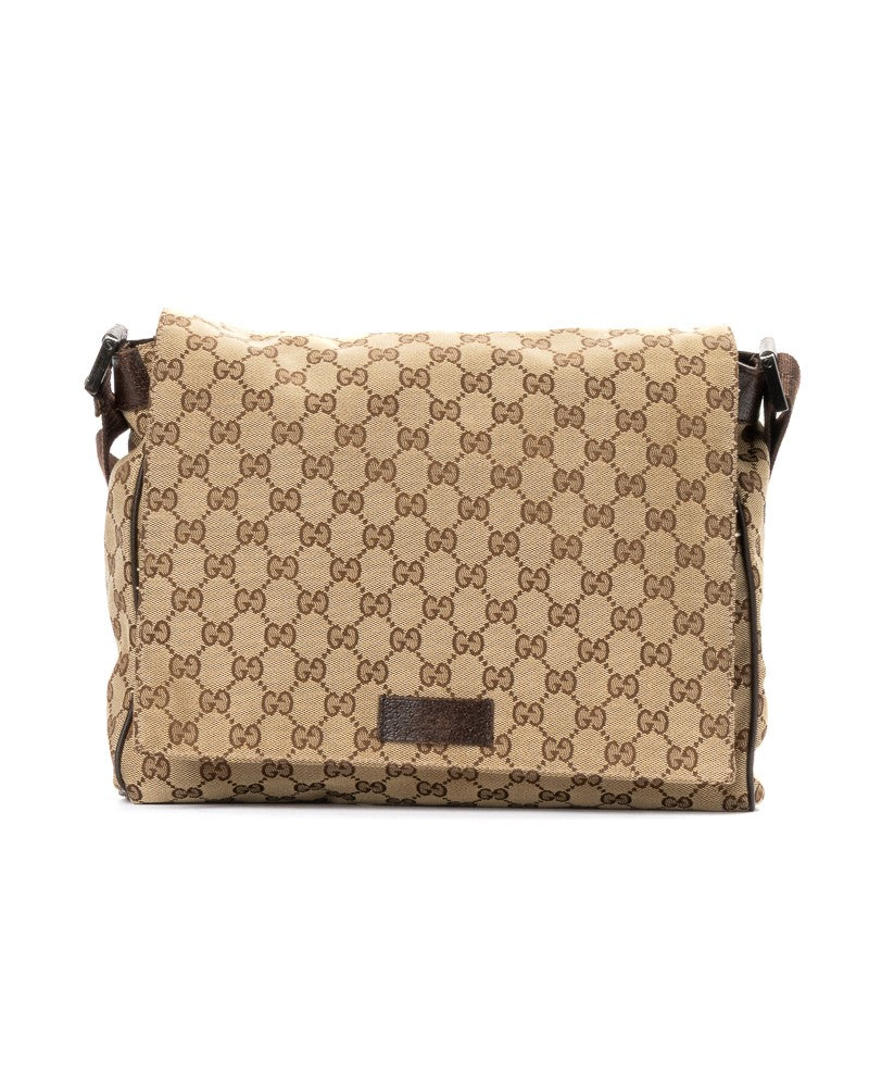 Gucci Small Gg Supreme Messenger Bag Brown