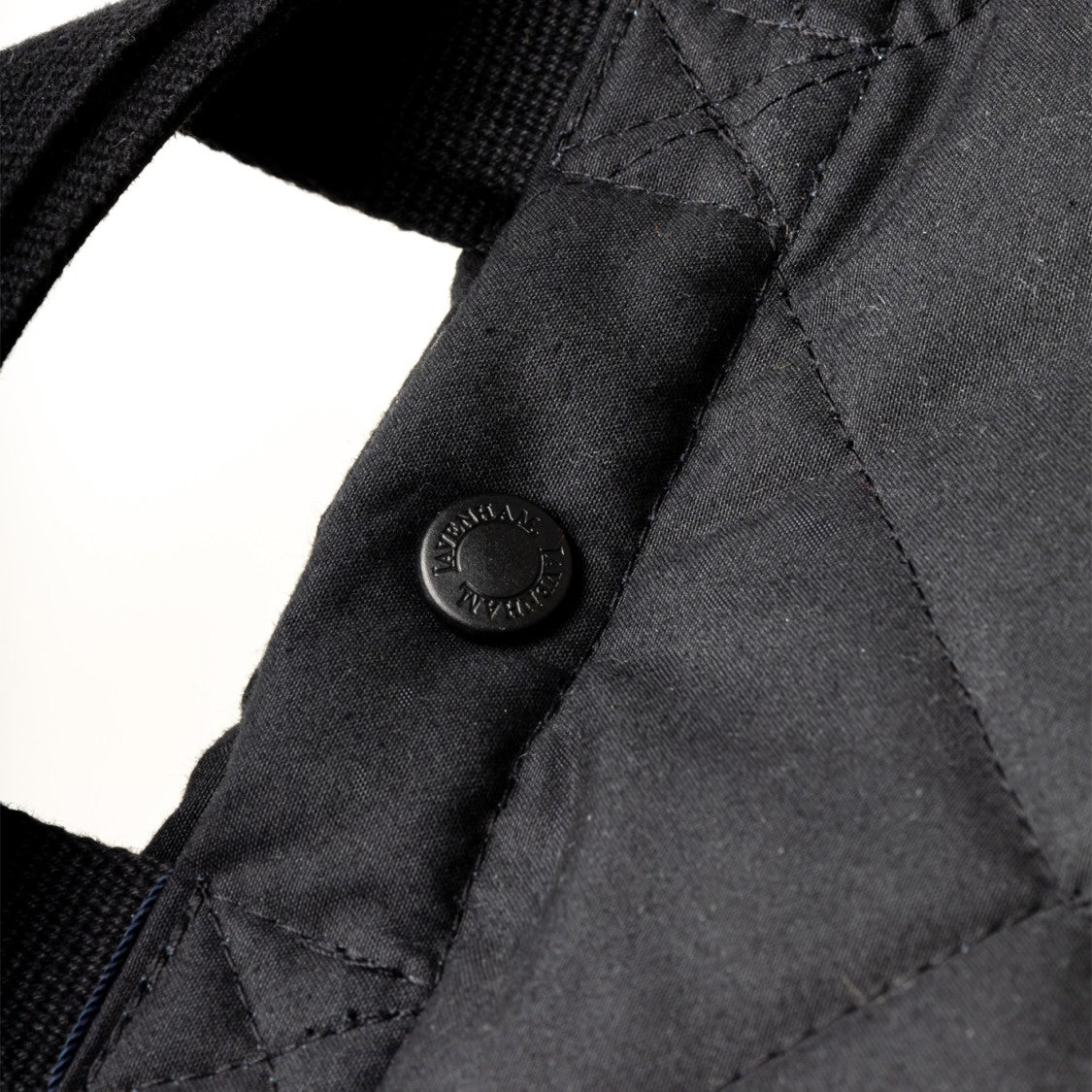 Lavenham Quilted Black Tote Bag