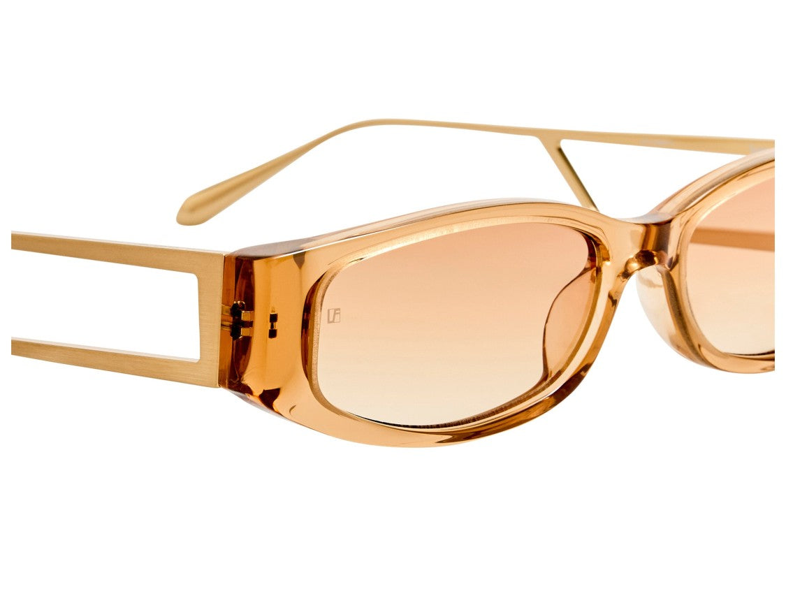 Linda Farrow Lfl1649 Cut-Out Gradient Geometric Sunglasses