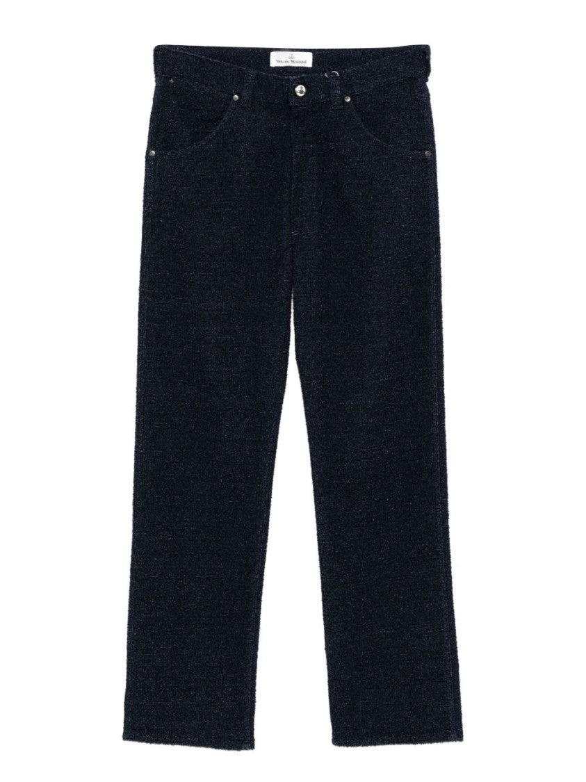 Vivienne Westwood Textured Deep Blue Trousers