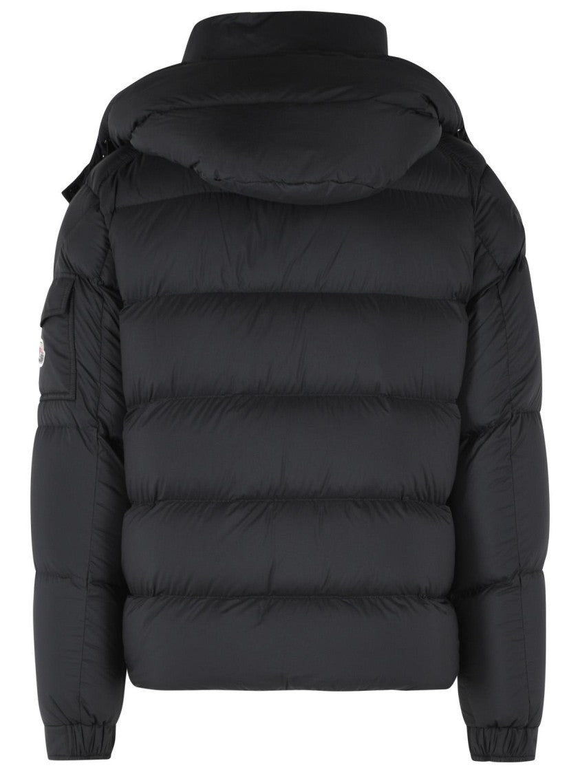 Moncler Padded Down Jacket With Adjustable Hood And Iconic Logo