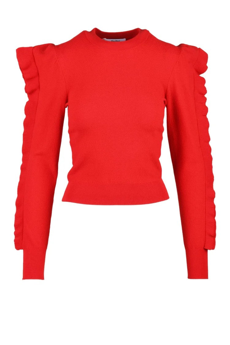 Max Mara Knit Viscose/Polyester - Red