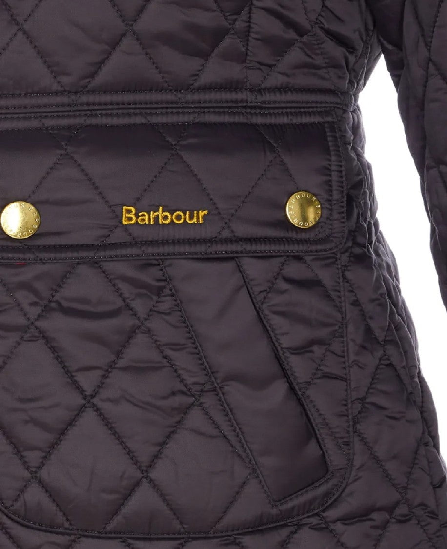 Barbour Fitted Quilted Jacket With Corduroy Collar