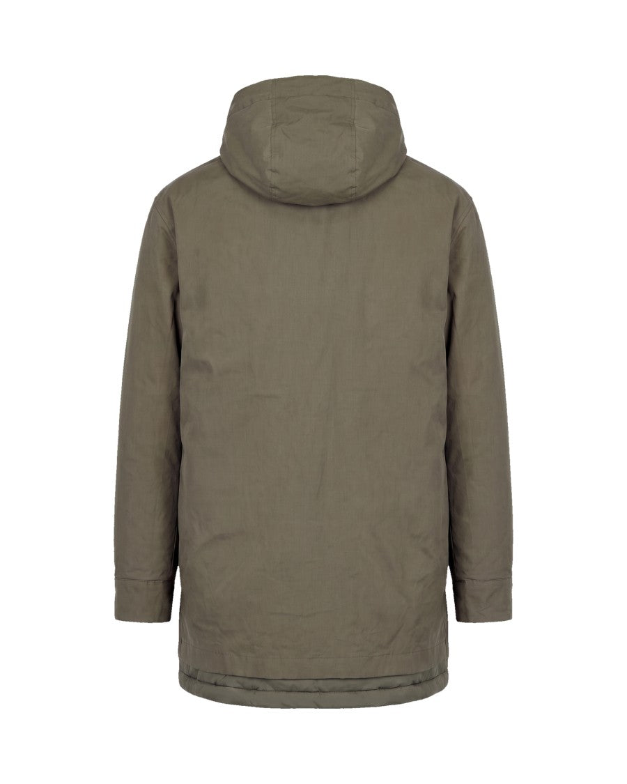 K-Way Three-Quarter Length Functional Jacket With Waxed Cotton Finish