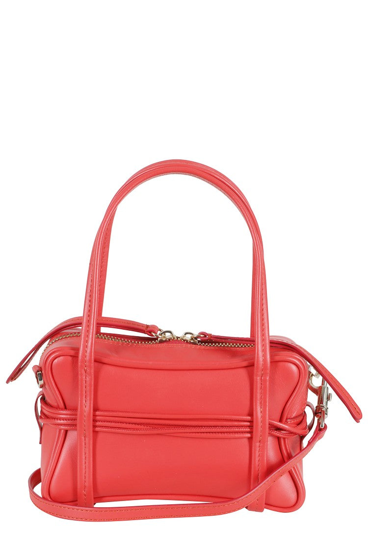 Biasia Red Edwige 4Ever Mini Snap-Hook Leather Handbag