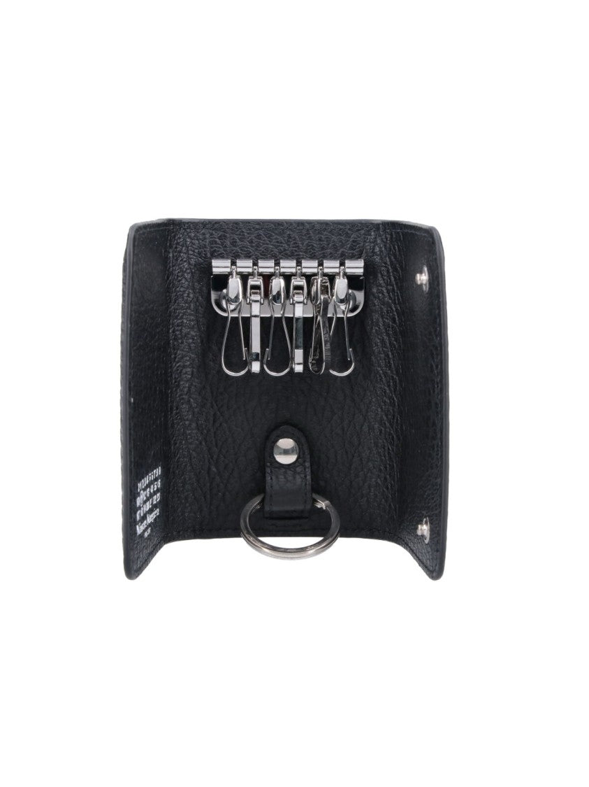 Maison Margiela Black Four Stitches Leather Wallet