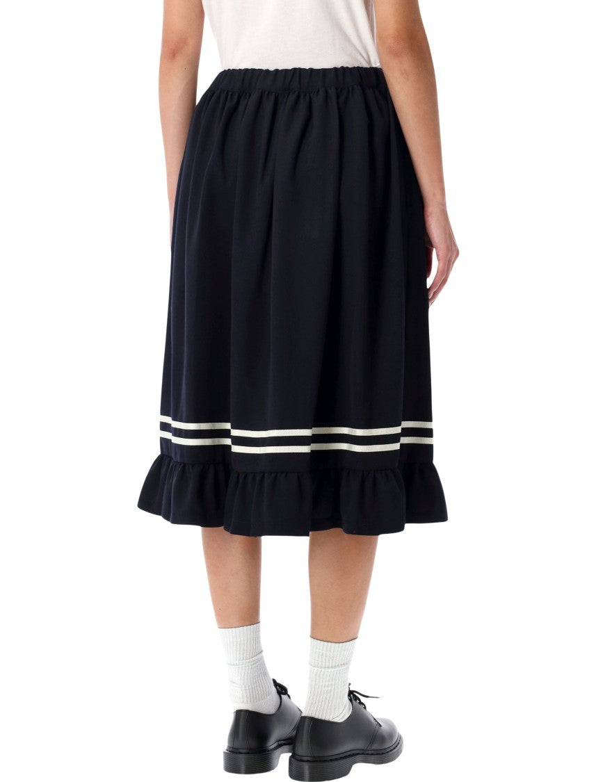 Comme Des Garçons Girl Wool Midi Skirt