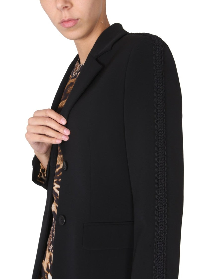 Boutique Moschino Tailored Single-Breasted Jacket With Braided Detail