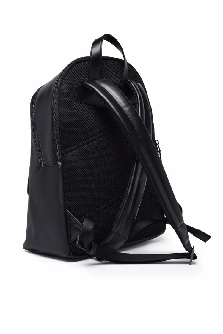 Calvin Klein Black Polyester Polyurethane Backpack