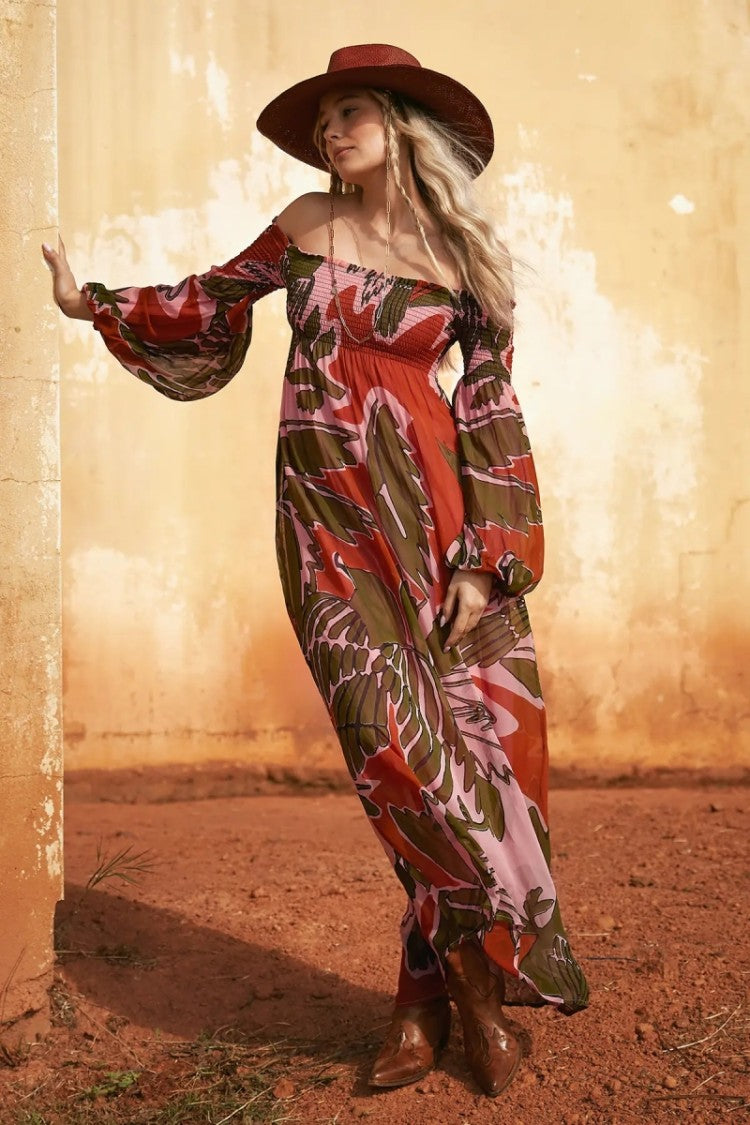 Miss June Olympe Maxi Dress Pink