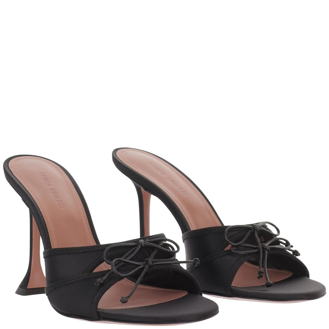 Amina Muaddi Eleonora Silk Sandals
