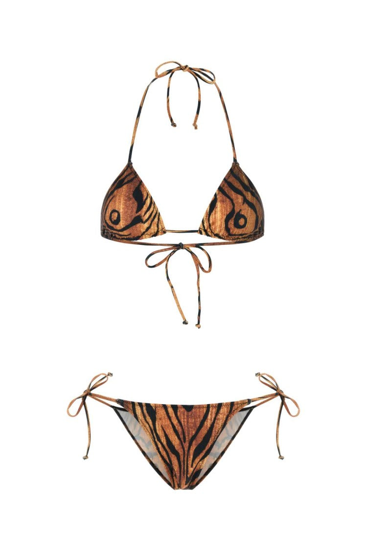Jean Paul Gaultier Printed Stretch Nylon Bikini