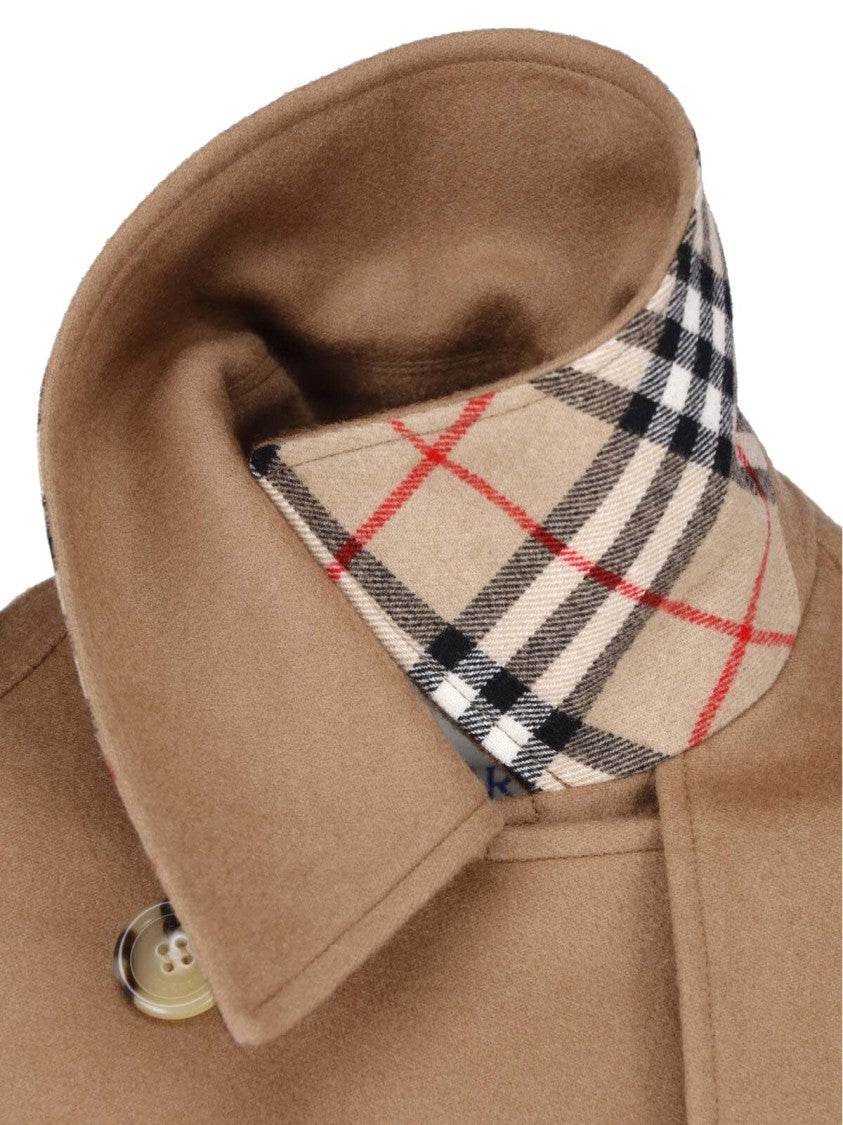 Burberry Double-Breasted Structured-Collar Cropped Jacket