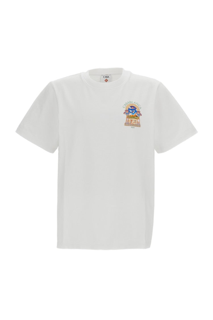 Casablanca Cotton Jersey Short-Sleeve T-Shirt With Logo Graphic
