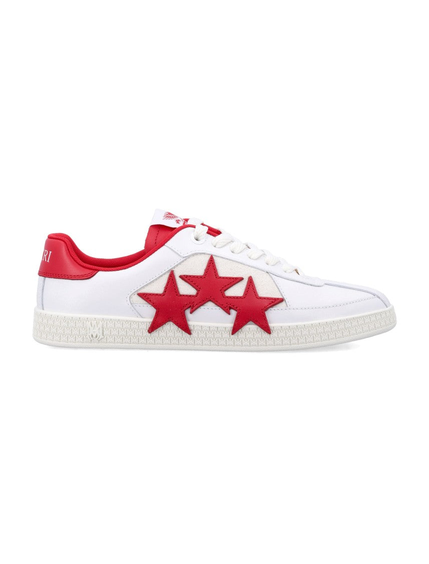 Amiri Low-Top White Sneakers With Red Star Appliqués