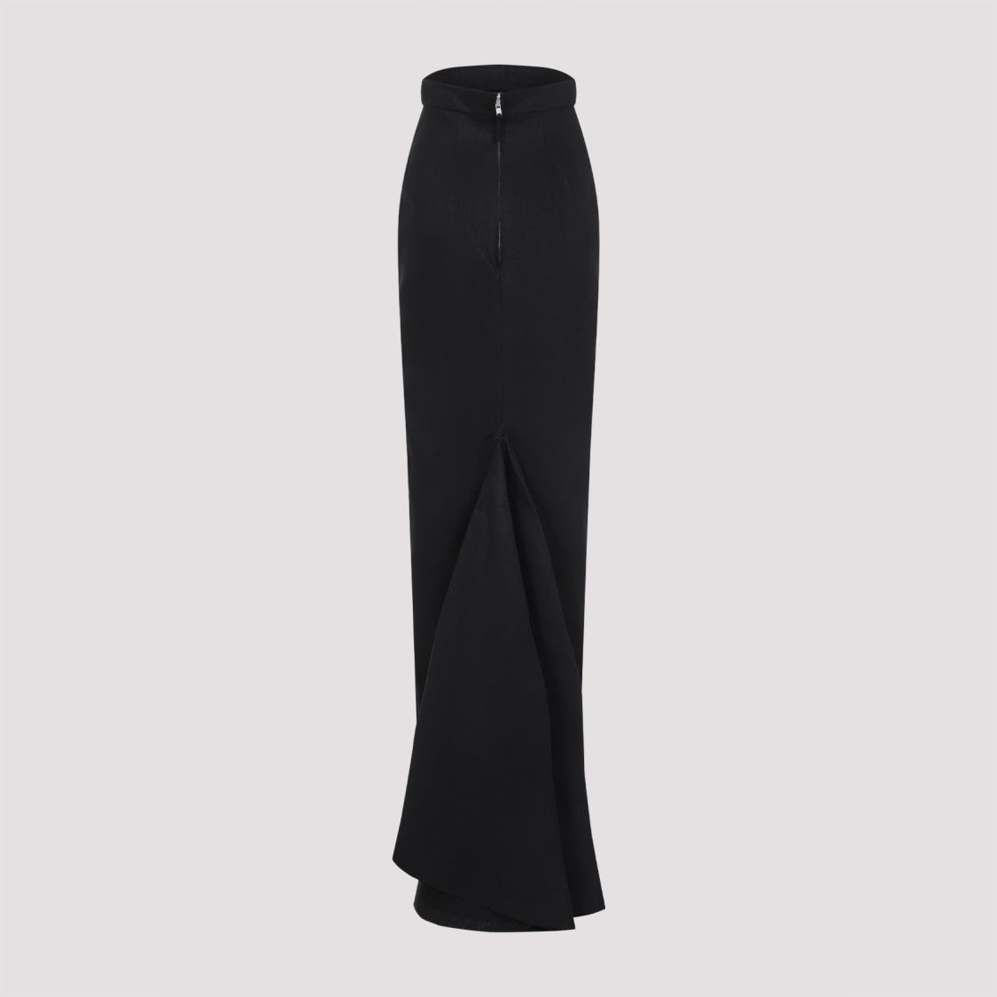 Rick Owens Linen Maxi Skirt With Tailored Waistband
