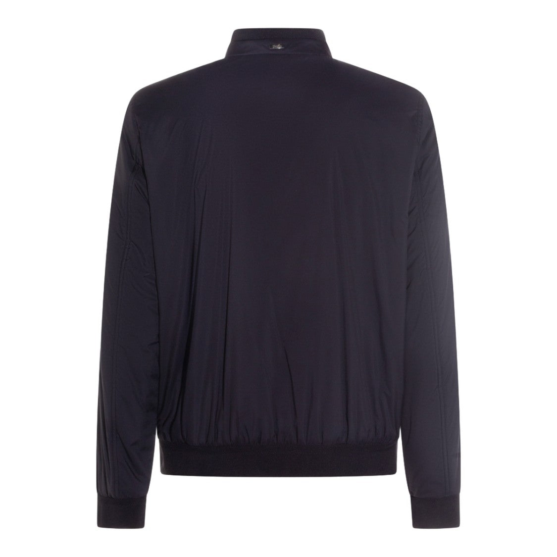 Herno Structured Black Jacket With Minimalist Design