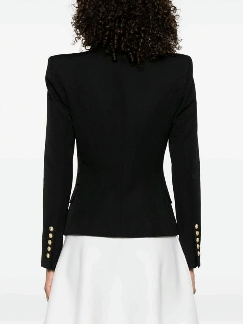 Balmain Tailored Black Blazer With Structured Silhouette