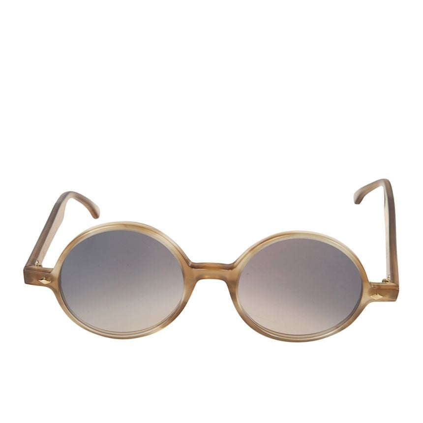 Kador Rondo Gradient Tinted Round Sunglasses With Translucent Frame