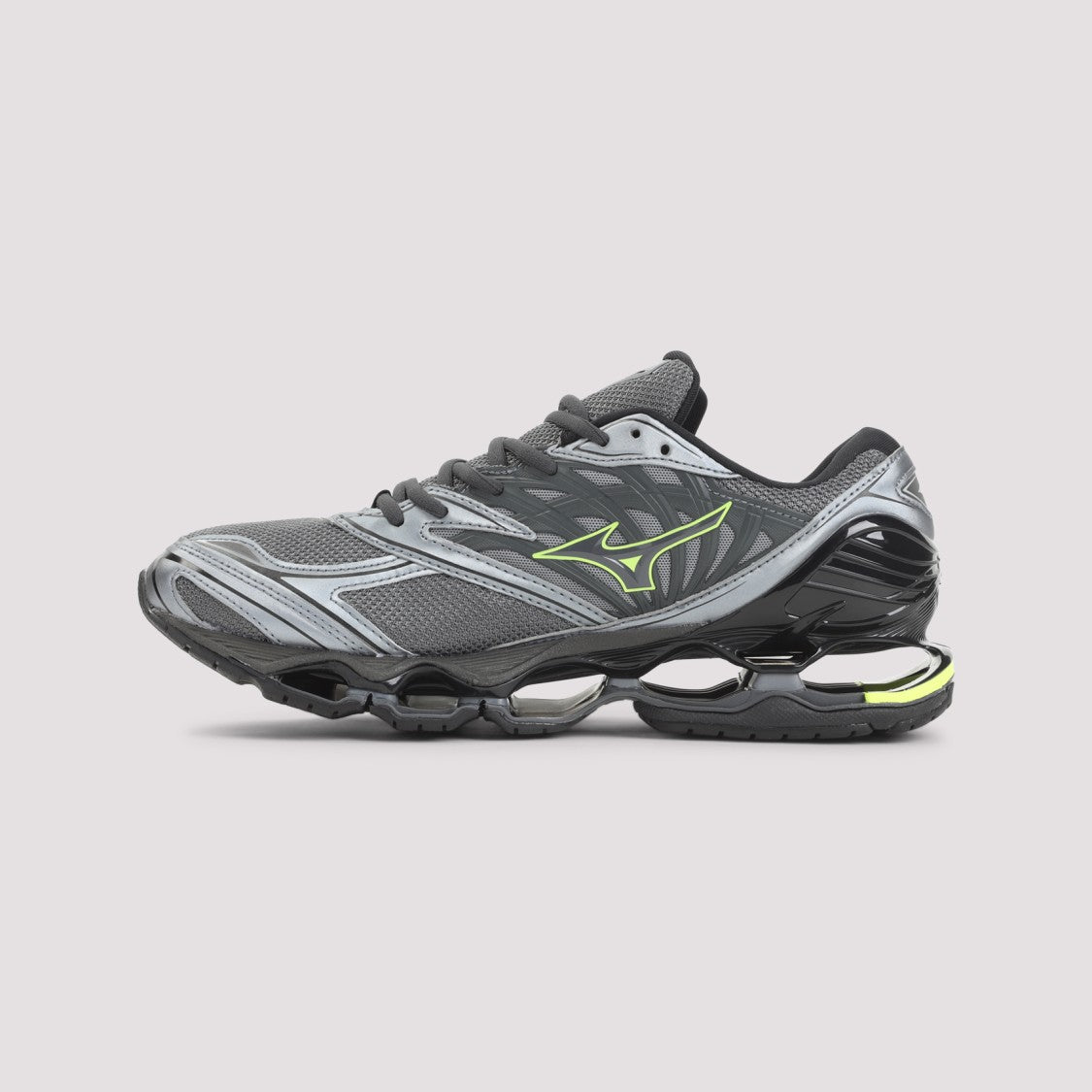Mizuno Athletic Sneakers With Breathable Mesh And Leather Accents