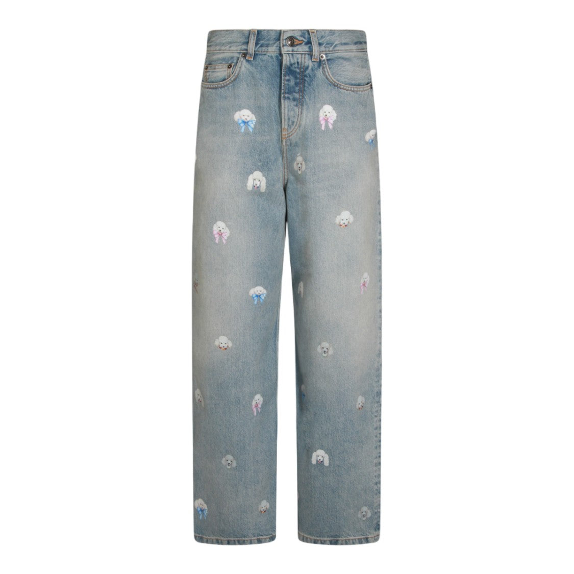 Fiorucci Relaxed Straight-Leg Jeans With Playful Embroidery