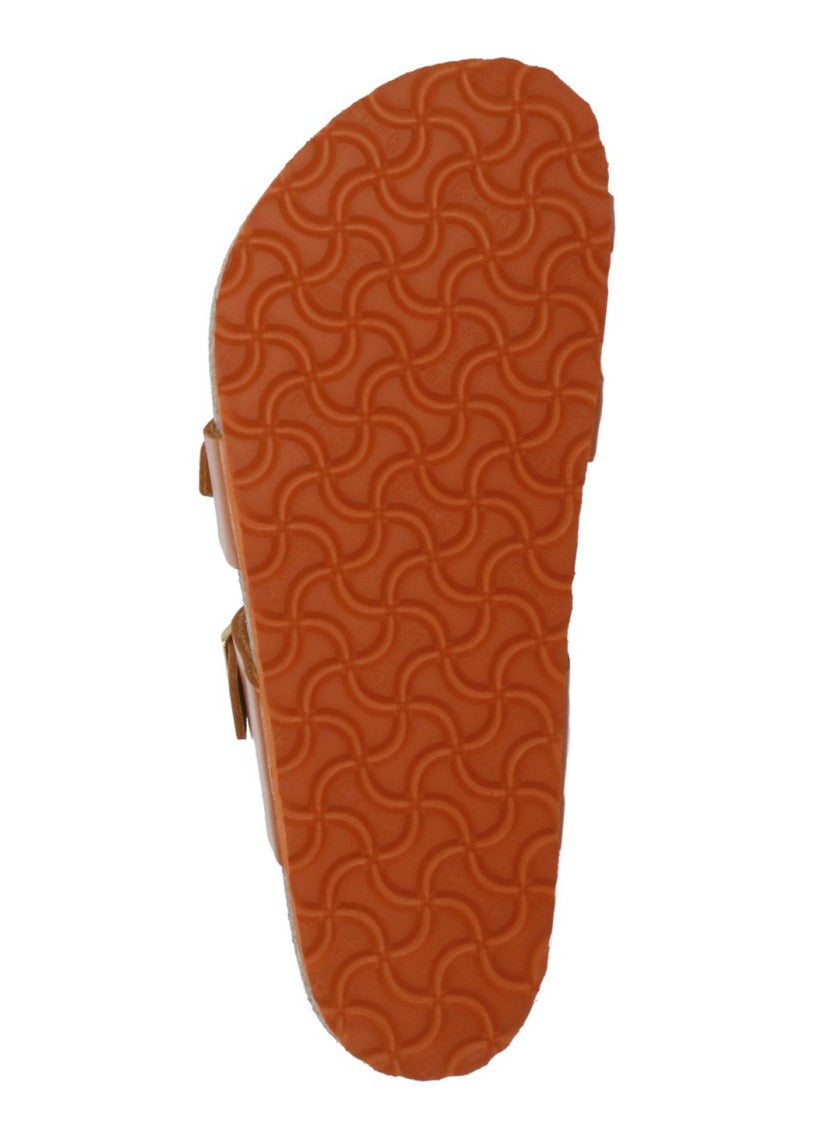 Birkenstock Orange Mayari Buckle Leather Sandals