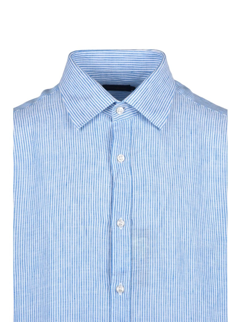Paul & Shark Light Blue Linen Shirt