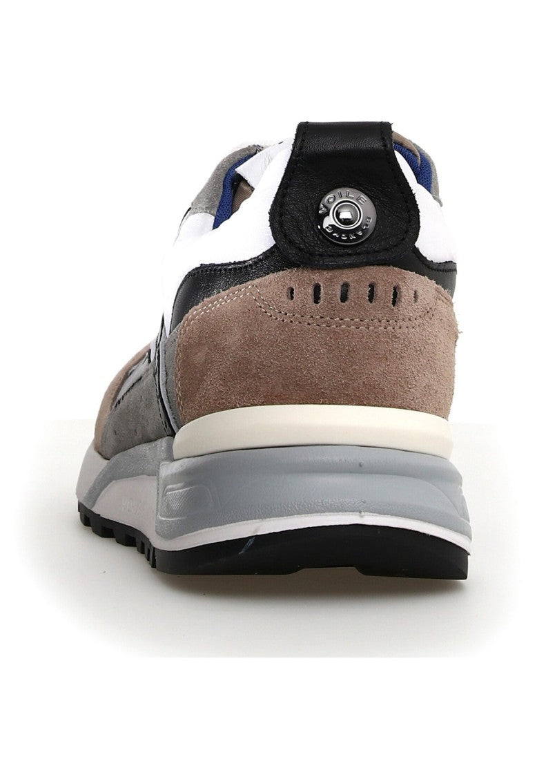 Voile Blanche Multi-Tone Grey Voile Blanche Sneakers With Suede