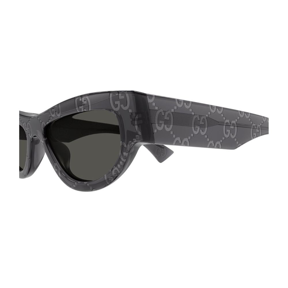 Gucci Gg1834s Linea Name Of Brand Cat-Eye Sunglasses In Grey Recycled Acetate