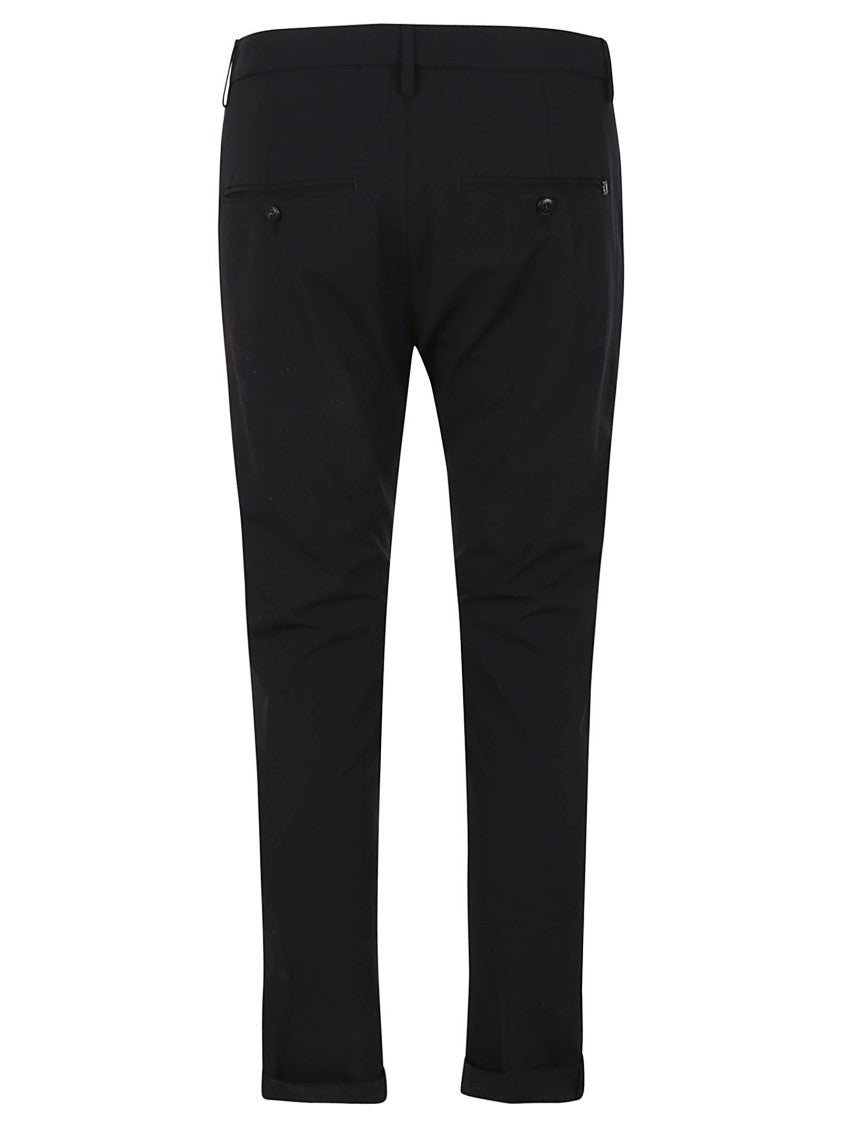 Dondup Low-Rise Tailored Trousers With Darts And Welt Pockets